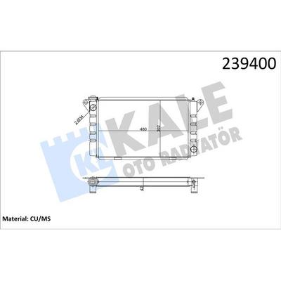 Motor Radyator R12 Toros (3 Sira Normal) Yeni KALE 0501143PN