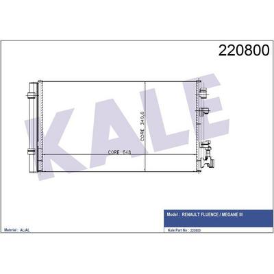 Klima Radyatoru (Kondanser) Renault Fluence Megane Iii Scenic Iii  Grand Scenic Iii 1.2 Tce 1.4 1.5 Dci 1.6 KALE 050ABC050