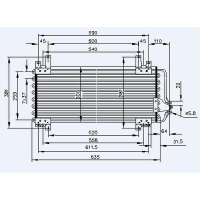 Klima Radyatoru R21 (2 Sira Al+Cu) KALE 050ABC2AL