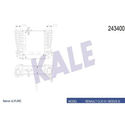 Turbo Radyatoru Clio Iii 1 5Dci 05> Modus 1 5Dci 04> KALE 050CAC020