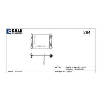 Motor Radyator Clio Iv Capture Symbol Sandero Logan Lodgy Dokker 0 9Tce 1 2 16V 1 5Dci 1 6 12Mm (510×401×12) / (1 Sira Alb Sistem) KALE 0518591AB