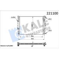 Motor Radyatoru Megane Ii Scenic 1 5Dci 1 4 / 1 6 / 2 0 16V (590×453×34) / (1 Sira Alb Sistem) KALE 0520231AB