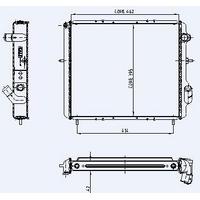 Motor Radyator Clio 1 9Tdi (1 Sira Alb) / (460×400×42) KALE 0528281AB