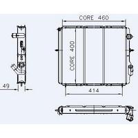 Motor Radyator Clio 1 9Tdi (2 Sira Cu+Pl) / (460×400×49) KALE 0528282PA