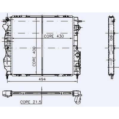 Motor Radyatoru Clio 1 7 / 1 8 Mekanik Klimali (430×400×21 5) / (2 Sira Pa Sistem) Baccara KALE 0536372PA