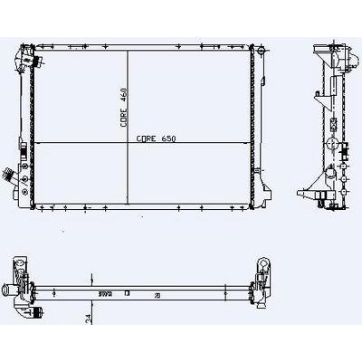 Motor Radyator Laguna Espace Ii 2 2Tdi Mekanik Klimali (1 Sira Alb Sistem) / (650×468×34) KALE 0538381AB