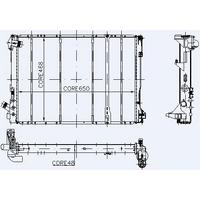 Motor Radyator Laguna 2 2 Td Mekanik Klimali (2 Sira Cu+Pl Sistem) / (650×468×48) KALE 0538382PA