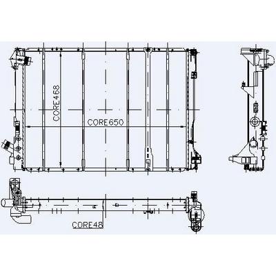 Motor Radyator Laguna 2 2 Td Mekanik Klimali (2 Sira Cu+Pl Sistem) / (650×468×48) KALE 0538382PA