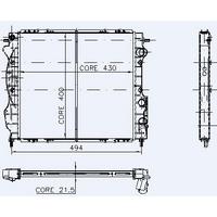 Motor Radyator Master 2 0 / 2 4 Mekanik Klimasiz (2 Sira Pa Sistem) / (645×415×36) KALE 0539392PA