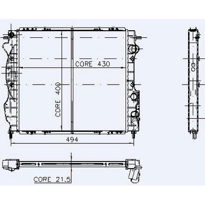 Motor Radyator Master 2 0 / 2 4 Mekanik Klimasiz (2 Sira Pa Sistem) / (645×415×36) KALE 0539392PA