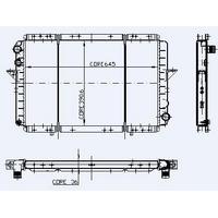 Motor Radyator Master 2 0 / 2 5 Tdi Mekanik Klimasiz (2 Sira Cu+Pl) / (645×391×36) KALE 0542422PA