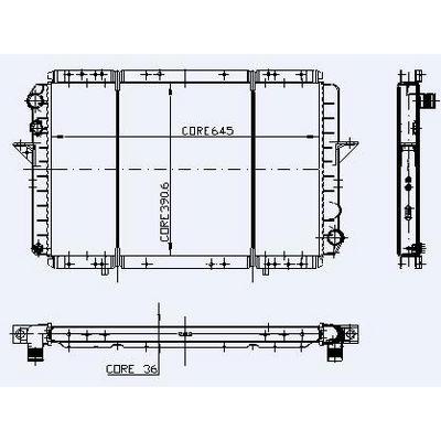 Motor Radyator Master 2 0 / 2 5 Tdi Mekanik Klimasiz (2 Sira Cu+Pl) / (645×391×36) KALE 0542422PA