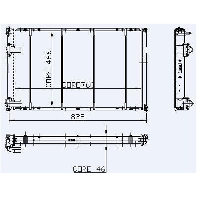 Motor Radyator Master 2 5D Mekanik (2 Sira Cu+Pl Sistem) / (760×466×37) KALE 0543432PA