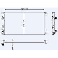 Motor Radyatoru Master Ii Movano 1 9Dti 2 2Dci / Tdi / 2 5 Mekanik (1 Sira Alb Sistem) / (730×414×26) KALE 0543441AB