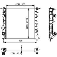 Motor Radyator Clio 1 1I Rn Rt Mekanik Klimasiz (2 Sira Al+Pl) / (350×378×23 5) KALE 0544442AL