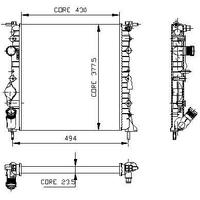 Motor Radyator Clio Kangoo 1 2I (2 Sira Al+Pl) / (430×378×23 5) KALE 0545452AL