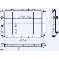 Motor Radyator Megane Scenic 1 9D / Dt / Tdi Klimali (2 Sira Cu+Pl Sistem) / (586×400×36) KALE 0547472PA