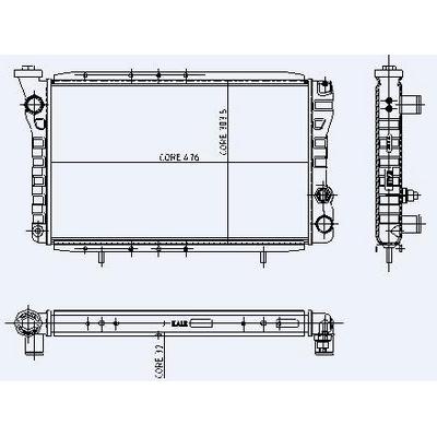 Motor Radyatoru Dacia 1 3 (476×303×32) / (2 Sira Al+Pl Sistem) KALE 0560012AL