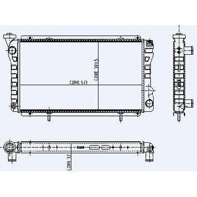 Motor Radyatoru Dacia 1 4 (513×303×32) / (2 Sira Al+Pl Sistem) KALE 0560022AL