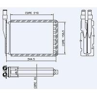 Kalorifer Radyatoru Cu+Pl (Bakir Borulu) R9 11 KALE 0581842AL