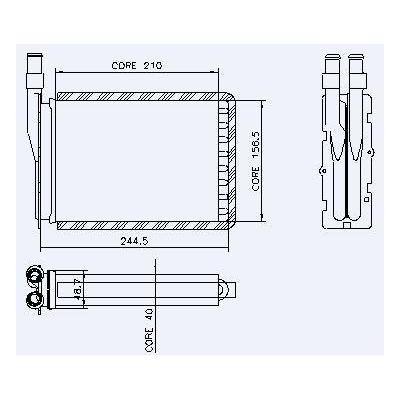 Kalorifer Radyatoru Cu+Pl (Bakir Borulu) R9 11 KALE 0581842AL