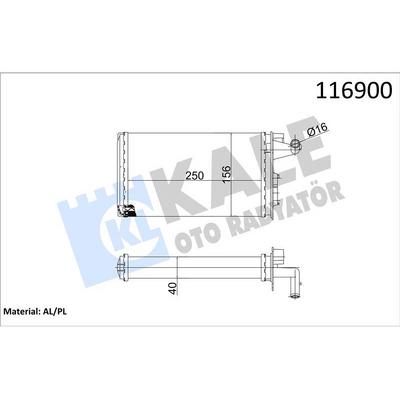 Kalorifer Radyatoru Tempra Sx Ak 2.0 (2 Sira Al+Pl) KALE 1782812AL