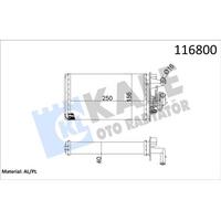 Kalorifer Radyatoru Tempra Sx Ak 2.0 Cc Musluklu (2 Sira Al) KALE 1782822AL