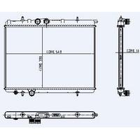 Motor Su Radyatoru P206 P206+ (T3E) 1 1I / 1 4I / 1 6 16V 98> Klimali (1 Sira Alb Sistem) / (1330H5) KALE 2037011AB