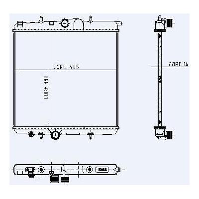 Motor Su Radyatoru P206 P206+ (T3E) Tu3A Tu3Jp Et3J4 (1 4 8V / 16V Tu5Jp Tu5Jp4 (1 6 8V / 16V) Klimasiz KALE 2038011AB