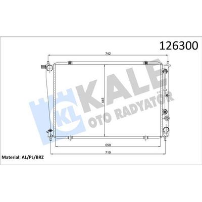 Motor Radyator Starex At Otomatik (1 Sira Brazing) KALE 2405071AB