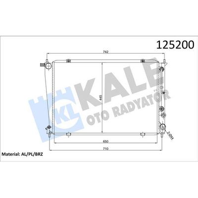 Motor Radyator Starex Ac / At Klimali Otomatik (1 Sira Al Brazing) KALE 2405081AB