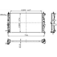 Motor Radyator Vectra B (1 Alb) KALE 2501081AB