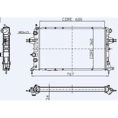 Motor Radyator Astra G Zafira (1 Sira) KALE 2505011AB