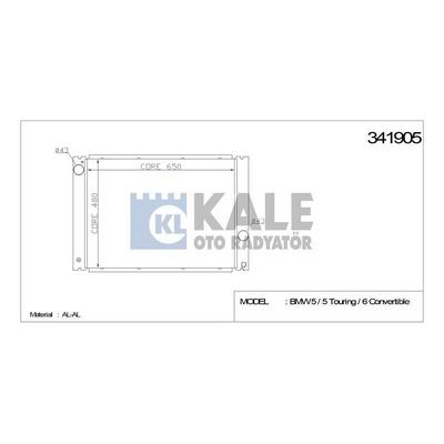 Motor Su Radyatoru Bmw M54 N62 N73 E60 E63 E64 E65  KALE 341905