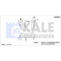 Turbo Radyatoru Intercooler Golf Iv Bora A3 Octavia Toledo Leon 1 9 Tdi 98>06 KALE 342000