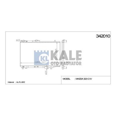 Motor Su Radyatoru Mazda 323 90>94 Manuel KALE 342010