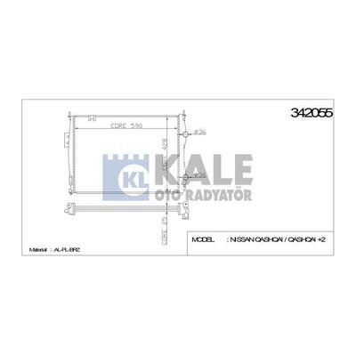 Motor Su Radyatoru Nissan Qashqai 1.6 2.0 2007-2013 Otomatik Vites (J10 Kasa) KALE 342055