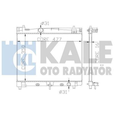 Motor Su Radyatoru Toyota Yaris 1 0 1 3 1 33 2005> Otomatik Vites KALE 342210