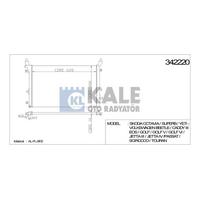 Motor Radyatoru Golf V Vi Octavia A3 Rapid Superb 1 2 / 1 4Tsi 07> KALE 342220