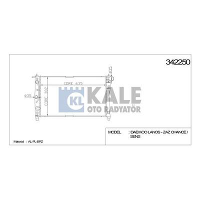 Motor Radyatoru Daewoo Lanos 1 6 2 0 96>00 Otomatik KALE 342250