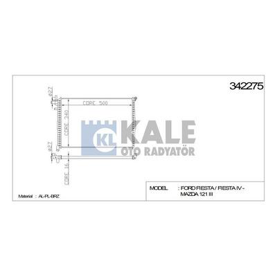 Motor Su Radyatoru (+Ac) Fiesta Iv 96>02 Mazda 121 Iii 1 0 / 1 3 Hcs 1 4 Cvh Klimali KALE 342275