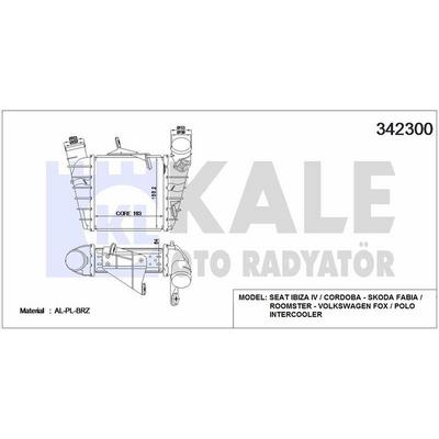 Turbo Radyatoru Polo Cordoba Fabia 1 4Tdi / 1 9Tdi 02> KALE 342300