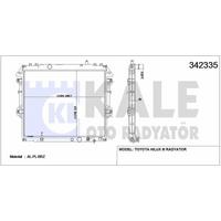 Motor Su Radyatoru Toyota Hilux 2 5 D4D 3 0 D4D 4×4 2006> Otomatik Vites (525×648×26) KALE 342335