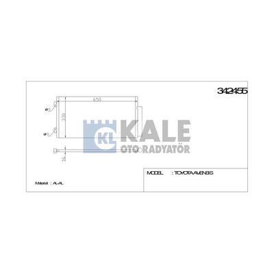 Klima Radyatoru Toyota Avensis 97>03 Carina Corona St191 92>97 KALE 342455