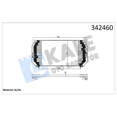 Klima Radyatoru  Carina E  / Saloon / Sportswagon 1.6 16V / 1.6 Gli / 2.0 Gli / 2.0 D 93 97 KALE 342460