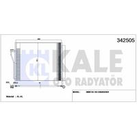 Klima Radyatoru Bmw S63 N63 E70 E71 F15 F16 G05 G06 KALE 342505