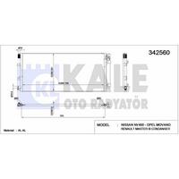 Klima Radyatoru Master Iii 2.3Dci (795×355×16) KALE 342560