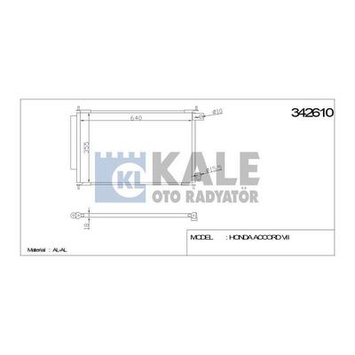 Klima Radyatoru Honda Accord 2.0 2.4 2003 2008 (640×355×18) KALE 342610