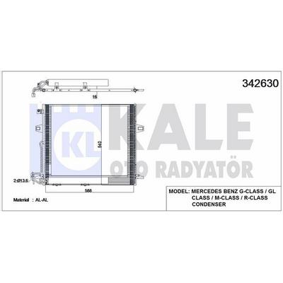 Klima Radyatoru X164 06>12 W164 05>11 W251 06>12 KALE 342630