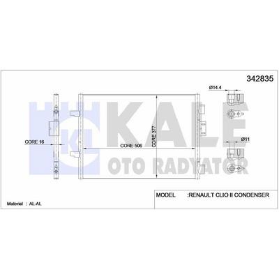 Klima Radyatoru Clio Ii 1.5 Dci 01>08 KALE 342835